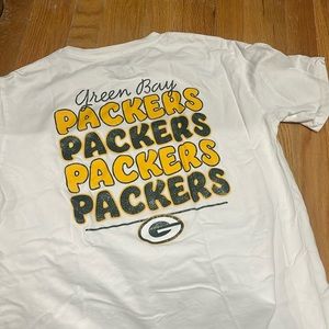 Women Green Bay Packers NFL Short Sleeve Tee t-shirt Medium Like New NWOT